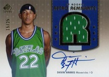 2004-05 Sp Signature Edition Devin Harris Relic Autographs