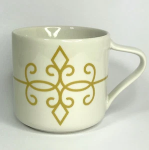 Taza de café Starbucks Off White Tan Swirl 2015 12 oz - Imagen 1 de 7