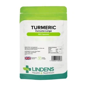 Lindens Turmeric 500 mg with Black Pepper and Copper (100 Tablets) - Picture 1 of 1