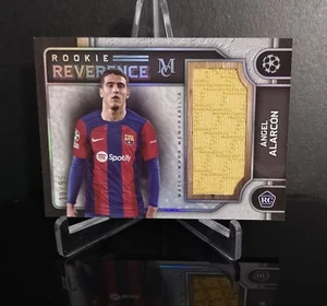 #'ed/99 RELIC π₯ ANGEL ALARCON RC SP 2023-24 Topps Museum UEFA Reverence Rookie - Picture 1 of 2