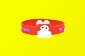 Yo Sushi Baymax Big Hero Disney Pixar Red Small Band Bracelet RARE Collectable - Picture 1 of 8