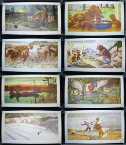 Chrysler Sales Division 1947-48 8 impresiones artistas líderes estadounidenses estado casi nuevo - Imagen 1 de 12