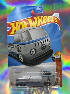 HOT WHEELS 2024 HW HOT TRUCKS 1/10 - VOLKSWAGEN T2 PICKUP SATIN LIGHT GRAY - Picture 1 of 6