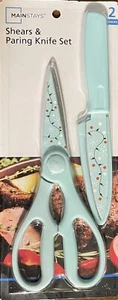 Shears Scissor and Paring Knife Set Kitchen Set Use for peeling & Trimming New - Picture 1 of 2