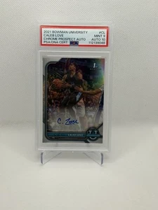 Caleb Love (1st Bowman) 2021-22 Bowman Chrome University Auto (PSA 9 - AUTO 10) - Bild 1 von 2