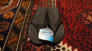 OOFOS Original Flip Flop Men’s 11 Womens 12 Sandals Comfort Recovery Shoes Black - Bild 1 von 8