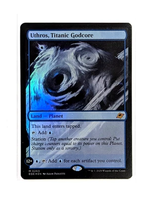 Uthros, Titanic Godcore M 0260 FOIL MTG Edge Of Eternities EOE EN NM/M - Image 1 of 3