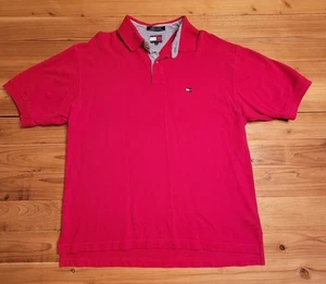 Tommy Hilfiger Short Sleeve Polo Shirt Men’s Size XL Soft Red Color - Picture 1 of 6