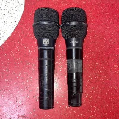 2 Electro Voice N/D 257 Dynamic Cardioid Microphones - EV 257N/D Mics - Image 1 of 2