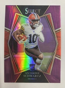 2021 Panini Select Football Anthony Schwartz Purple Parallel Rookie #170 37/75 - Picture 1 of 2