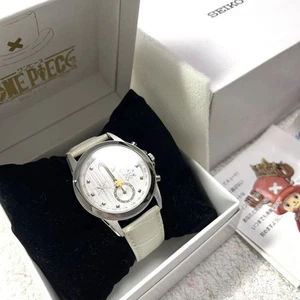 SEIKO 7T92-HAY0 ONE PIECE Chopper Unisex Wristwatch White Anime 15th Limited - Picture 1 of 12