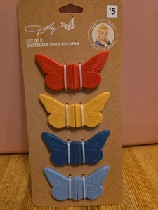 4 neue Sets von Dolly Parton Mais Halter Schmetterling Dollar General  - Bild 1 von 7