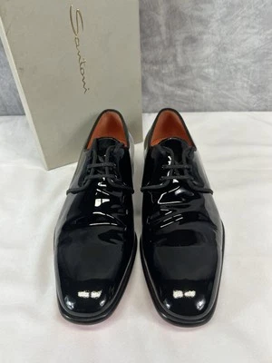 Zapatos de vestir Santoni charol en negro talla US 10 Foto 1 de 4