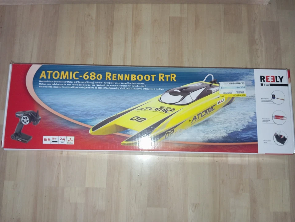 Reely Atomic-680 Rennboot RTR 60Kmh. - Bild 1 von 4