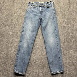 Pantalones de mezclilla Levis Premium para mujer 26 azul cuña botón mosca grande E 26x27 - Imagen 1 de 16