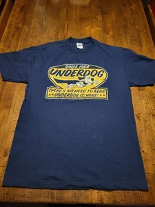 "There's no need to fear Underdog is here." Used Men's Large T-Shirt Since 1964 - Picture 1 of 13