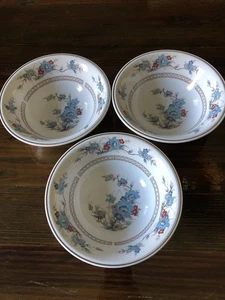 3 Bleufleur Versatone von Noritake 6,5" Suppen- oder Müslischalen - Vintage - Bild 1 von 6