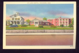 Postal vintage sin usar Front View of St Lukes Hospital Middleboro MASSACHUSETTS - Imagen 1 de 1