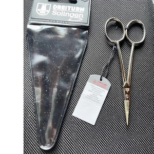 Discontinued New Embroidery Scissors Solingen Germany & Case 4" Dreiturm NOS - Picture 1 of 7