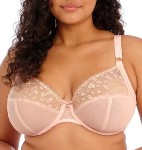 NWOT ELOMI NAMRAH UNDERWIRE BRA EL301336 PALE BLUSH SIZE 40I - Picture 1 of 6