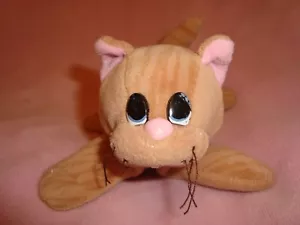 Tonka Pound Purries Pur-r-ries Orange Striped cat plush 7" long x 3" tall - Imagen 1 de 7