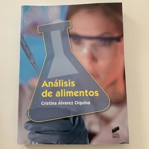 BOOK: Analisis De Alimentos Cristina Alvarez Oquina Editorial Sintesis Spanish - Foto 1 di 6