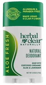 Herbal Clear Naturally Aloe Fresh Deodorant 2.65 oz Stick - Picture 1 of 1