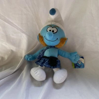 SMURF Gutsy Smurf Plush In A Kilt by Kellytoy - Image 1 of 4