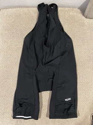 Mens arsuxeo Black Aero Padded Cycling Bib Shorts large - Image 1 of 2