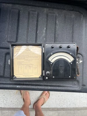 Westinghouse Portable Transformer Type AMMETER Type PA-5 Frequency 25-135 Cycles - Imagem 1 de 4