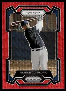 2024 Panini Prizm Baseball FRANCISCO VILORIO RUBY WAVE PRIZM #236 NEW YORK - Bild 1 von 2