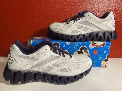 Reebok Zig tech Sonic Boys Talla 6.5 V58656 Blanco/Púrpura Shaq O’Neal Foto 1 de 4