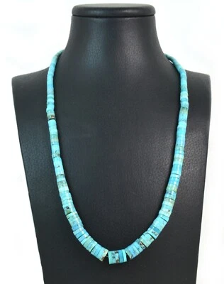 Collana a scalare in Turchese e Chiusura in Argento 925 Made In Italy - Immagine 1 di 3