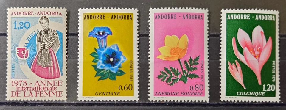 5127 - ANDORRA - SCOTT# 238 - 240, 243 - MNH - Image 1 of 1