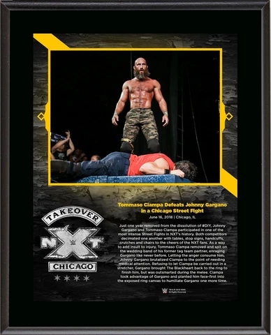 Ciampa WWE 10.5" x 13" NXT TakeOver: Chicago Sublimated Plaque Cover