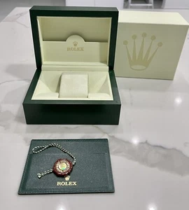 GENUINE Vintage Rolex Watch Box Booklet Holder And Tag Datejust Submariner Gmt - Picture 1 of 9