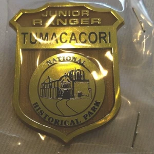 TUMACACORI HISTORIC PARK Junior Jr National Park Ranger Plastic Souvenir Badge - Picture 1 of 2