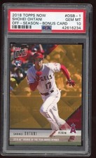 Shohei Ohtani 2018 Topps Now Rookie Off Season Bonus Card #OSB-1 PSA 10 Angels