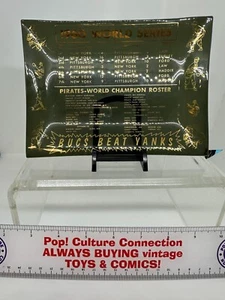 Vintage 1960 World Series Pittsburgh Pirates Champions Glass Ashtray Inv-0422 C - Picture 1 of 2