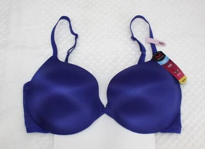 NUEVO CON ETIQUETAS MAIDENFORM SUJETADOR PUSH UP e IN Wonderbra escote hundido dm9900 AZUL REAL Foto 1 de 4