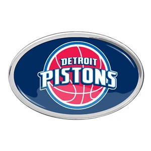 NBA Detroit Pistons Color Auto Emblem - Picture 1 of 2