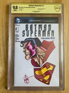 SUPERMAN/BATMAN #1 CGC 9.8! KEN HAESER REMARK COVER / SIG! - Picture 1 of 6