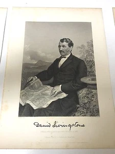Antique Print of David Livingstone, 1872. - Picture 1 of 3