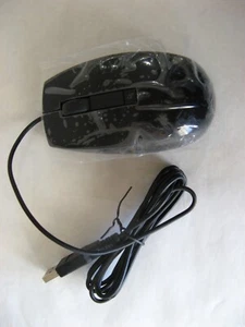New Genuine Dell Premium USB Wired Laser Mouse Black MOCZUL. - Picture 1 of 4