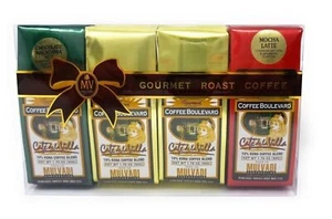 Mulvadi 10% Kona Coffee Blend Gift Pack – 4 Bags (1.75 oz Each) – Made in Hawaii - Picture 1 of 6