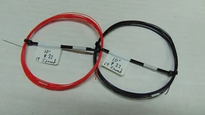 20 pies 32 AWG 19 hebras alambre de cobre plateado rojo y negro - Imagen 1 de 2