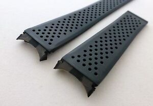 22mm Carrera Grand Silicon Rubber Band Strap for TAG Heuer