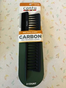 Cantu Styling Hair Combs Carbon Fiber Heat Resistant - 2ct New - Picture 1 of 2