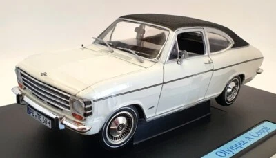 Revell 1/18 Scale Diecast 08446 - Opel Olympia A Coupe - White/Black Roof - Imagen 1 de 4
