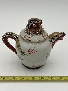 Vintage Drache Handbemalt Große Teekanne Keramik Made in Japan - Bild 1 von 5